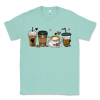 Seafoam coffee latte coffee cups Classic Tee - MaliasSmallBusiness