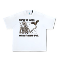 White there it goes my last flying fck Urban Heavy Tee - MaliasSmallBusiness