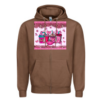 Chestnut Breast Cancer coffee cups Zipper Hoodie - NancyCooperArtShop