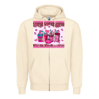 Sandshell Breast Cancer coffee cups Zipper Hoodie - NancyCooperArtShop