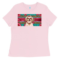 Western Shih Tzu License Plate Design Ladies Tee | Teevron