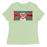 Matcha Western Shih Tzu License Plate Design Ladies Tee - JahusDesignShop