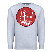 Heather Grey nurse coaster Premium Sweatshirt - CowGirlArtShop