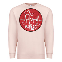Pale Pink nurse coaster Premium Sweatshirt - CowGirlArtShop