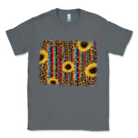 Charcoal Heather sunflowers serape leopard Classic Tee - RanaPortraitStore