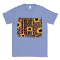 Colony Blue sunflowers serape leopard Classic Tee - RanaPortraitStore