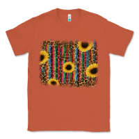 Copper sunflowers serape leopard Classic Tee - RanaPortraitStore