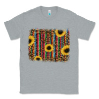 Heather Grey sunflowers serape leopard Classic Tee - RanaPortraitStore