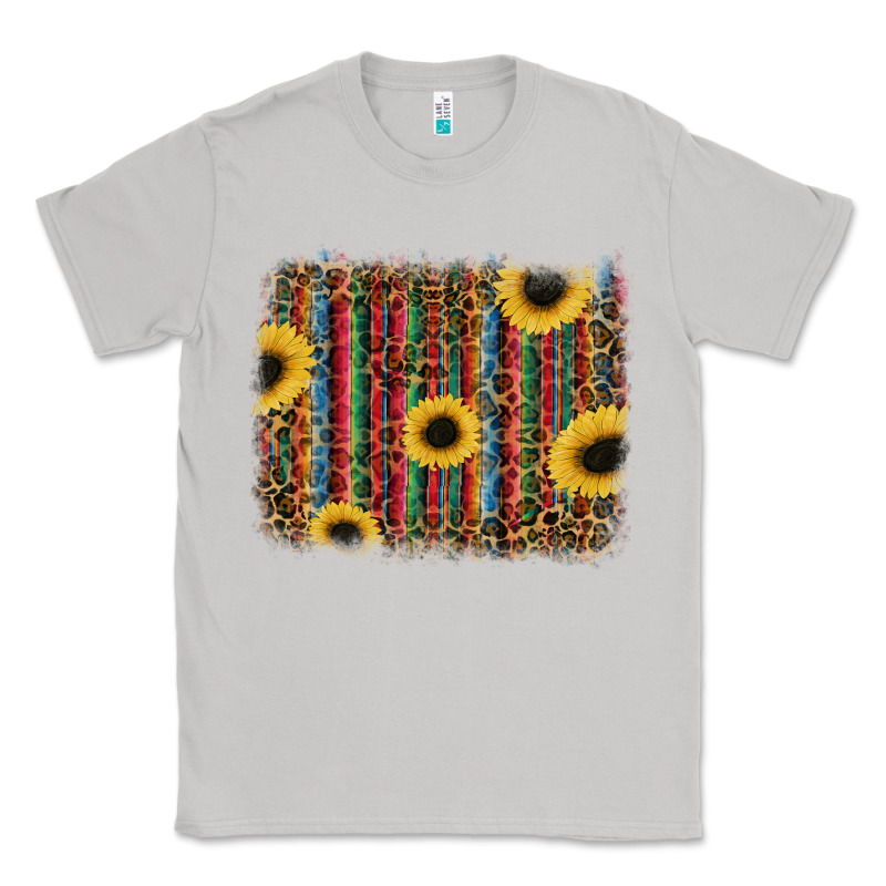 Sunflowers Serape Leopard Classic Tee by RanaPortraitStore | Teevron
