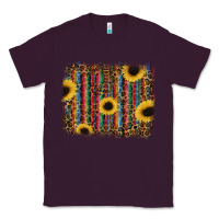 Plum sunflowers serape leopard Classic Tee - RanaPortraitStore