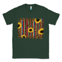 Sports Green sunflowers serape leopard Classic Tee - RanaPortraitStore