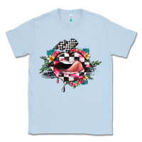 Dusty Blue race lip Classic Tee - JahusDesignShop