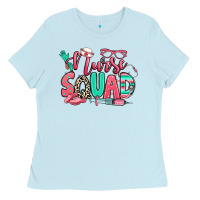Baby Blue nurse squad Ladies Tee - RanaPortraitStore