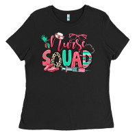 Black nurse squad Ladies Tee - RanaPortraitStore