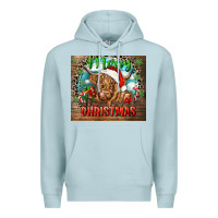 Blue Mist merry christmas heifer cow Premium Hoodie - CowGirlArtShop