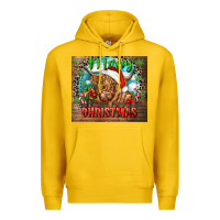 Lemon merry christmas heifer cow Premium Hoodie - CowGirlArtShop