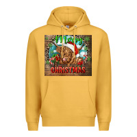 Mustard merry christmas heifer cow Premium Hoodie - CowGirlArtShop