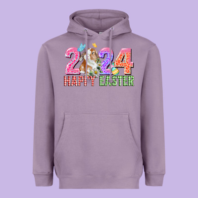 2024 Happy Easter Heavyweight Hoodie Designed By Cowgirlartshop