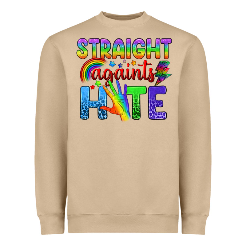Straight Againts Hate Heavyweight Sweatshirt by BundleAndBundleShop | Teevron
