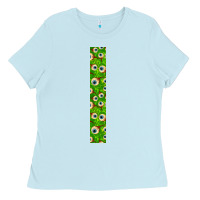 Baby Blue Halloween Key Fob Ladies Tee - BundleAndBundleShop