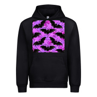 Black halloween bat and stars seamless pattern Urban Hoodie - BundleAndBundleShop