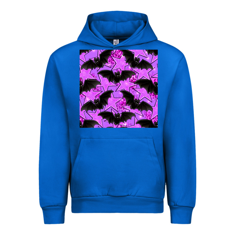 Halloween Bat And Stars Seamless Pattern Urban Hoodie by BundleAndBundleShop | Teevron