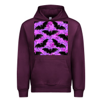 Mauve Wine halloween bat and stars seamless pattern Urban Hoodie - BundleAndBundleShop