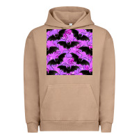 Pigment Burro halloween bat and stars seamless pattern Urban Hoodie - BundleAndBundleShop