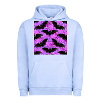 Pigment Grape Ice halloween bat and stars seamless pattern Urban Hoodie - BundleAndBundleShop