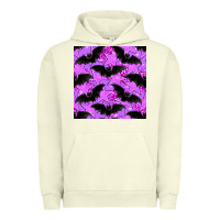 Pigment Pistachio halloween bat and stars seamless pattern Urban Hoodie - BundleAndBundleShop
