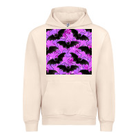 Sandshell halloween bat and stars seamless pattern Urban Hoodie - BundleAndBundleShop