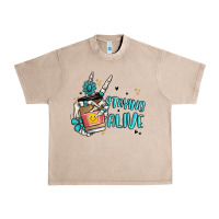 French Oak staying alive Urban Heavy Tee - MaliasSmallBusiness