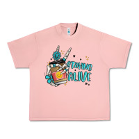 Salmon staying alive Urban Heavy Tee - MaliasSmallBusiness