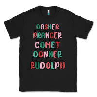 Black dasher dancer prancer vixer comet cupid donner bli Classic Tee - MaliasSmallBusiness