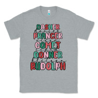 Heather Grey dasher dancer prancer vixer comet cupid donner bli Classic Tee - MaliasSmallBusiness