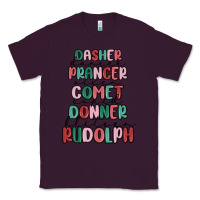 Plum dasher dancer prancer vixer comet cupid donner bli Classic Tee - MaliasSmallBusiness