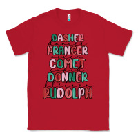 Red dasher dancer prancer vixer comet cupid donner bli Classic Tee - MaliasSmallBusiness