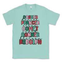 Seafoam dasher dancer prancer vixer comet cupid donner bli Classic Tee - MaliasSmallBusiness