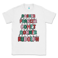 White dasher dancer prancer vixer comet cupid donner bli Classic Tee - MaliasSmallBusiness
