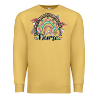 Antique Gold nurse rainbow Premium Sweatshirt - CowGirlArtShop