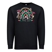 Black nurse rainbow Premium Sweatshirt - CowGirlArtShop