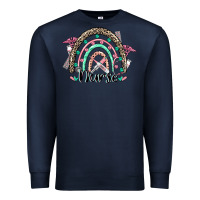 Navy nurse rainbow Premium Sweatshirt - CowGirlArtShop