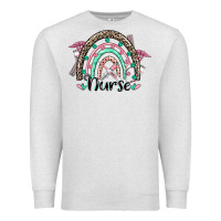 Oatmeal Heather nurse rainbow Premium Sweatshirt - CowGirlArtShop