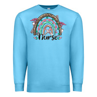 Ocean Blue nurse rainbow Premium Sweatshirt - CowGirlArtShop