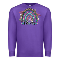 Purple nurse rainbow Premium Sweatshirt - CowGirlArtShop