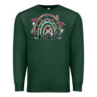 Sports Green nurse rainbow Premium Sweatshirt - CowGirlArtShop