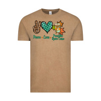 Vintage Coffee Peace love pumpkin spice latte Vintage Tee - NancyCooperArtShop
