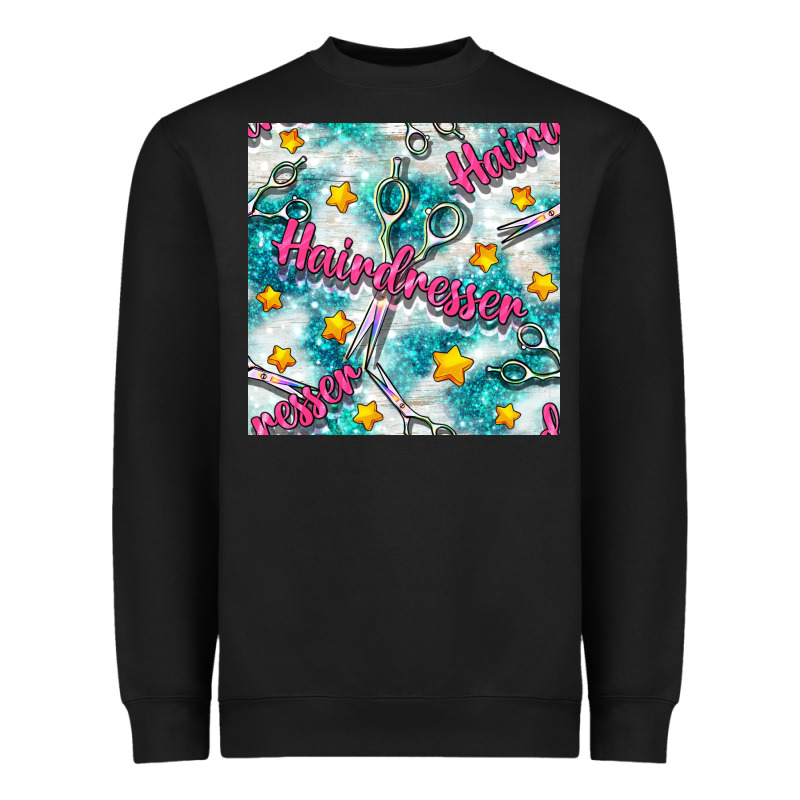 Hairdresser Scissor And Stars With Glitter Seamless Pattern Bbs Heavyweight Sweatshirt by BundleAndBundleShop | Teevron