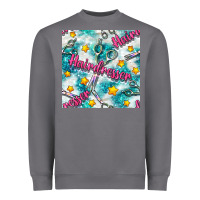 Storm Hairdresser Scissor And Stars With Glitter Seamless Pattern Bbs Heavyweight Sweatshirt - BundleAndBundleShop