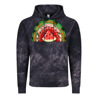 Cloud Black watermelon rainbow Vintage Hoodie - Jasminsmagicworld